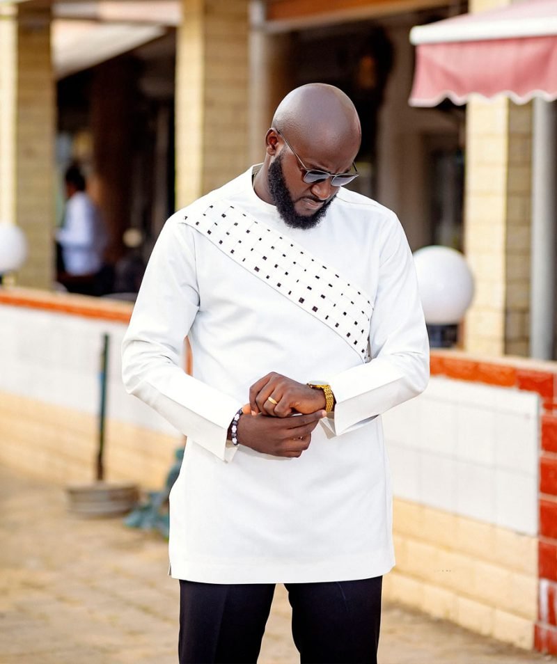 White traditional african Kaftan