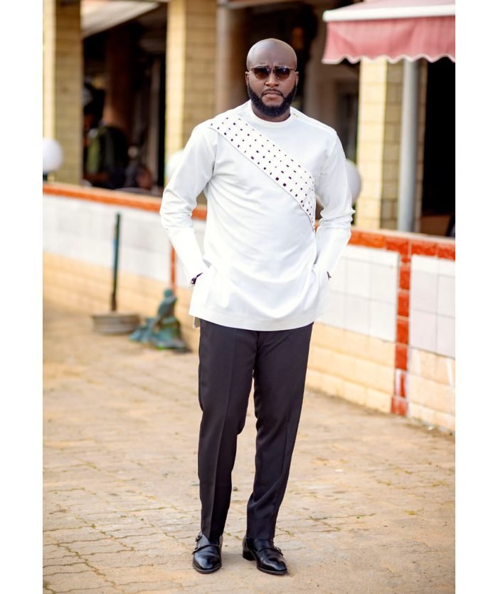 White traditional african Kaftan - Image 2